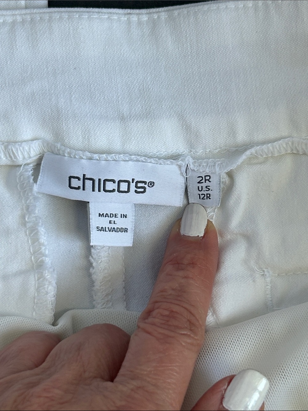 Chico's White Ankle Crop Wide-Leg Pants - Picture 5 of 11